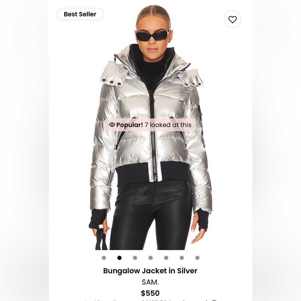 SAM. Bungalow Jacket in Silver - Picture 7 of 13